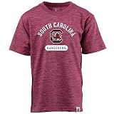 Wes and Willy NCAA Kids S/S Cloudy Yarn Tee,South Carolina Gamecocks,3T,Deep Maroon