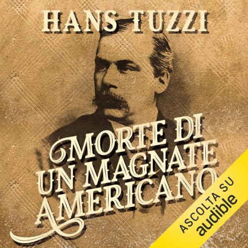 Diseño de la portada del título Morte di un magnate americano