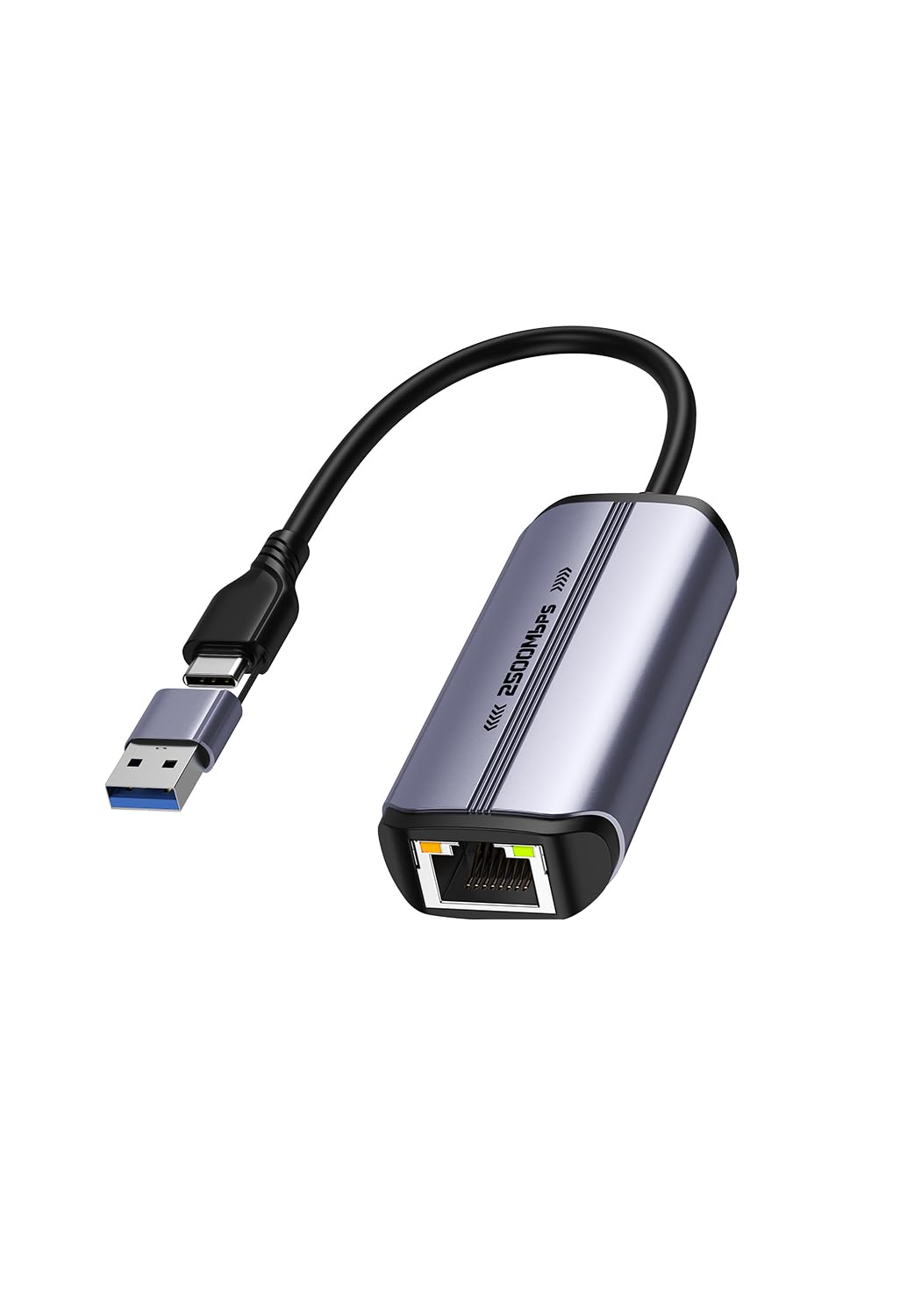 2.5Gb USB C to Ethernet Adapter, 2500Mbps USB A Network Adapter, Type C to RJ45 LAN Dongle, Compatible with NAS, MacBook Pro/Air, PC, Laptop，iPhone 16/17 Pro, iPad, Windows-picture-26