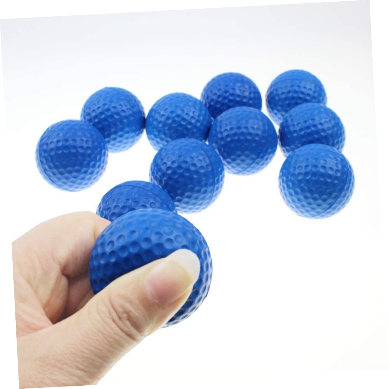 NULYLU 11pcs Assorted Pu Golf Practice Balls Replacement Balls for Training Lightweight Portable Toys