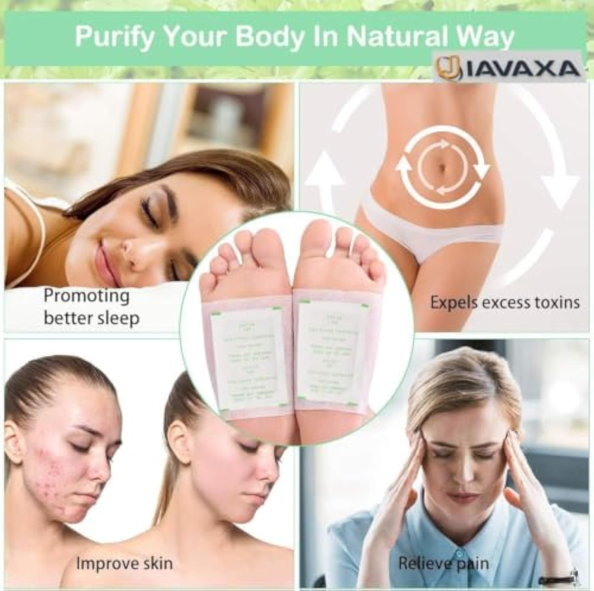 Herbal Night Use Foot Patches for Relaxation & Self-Care Routine