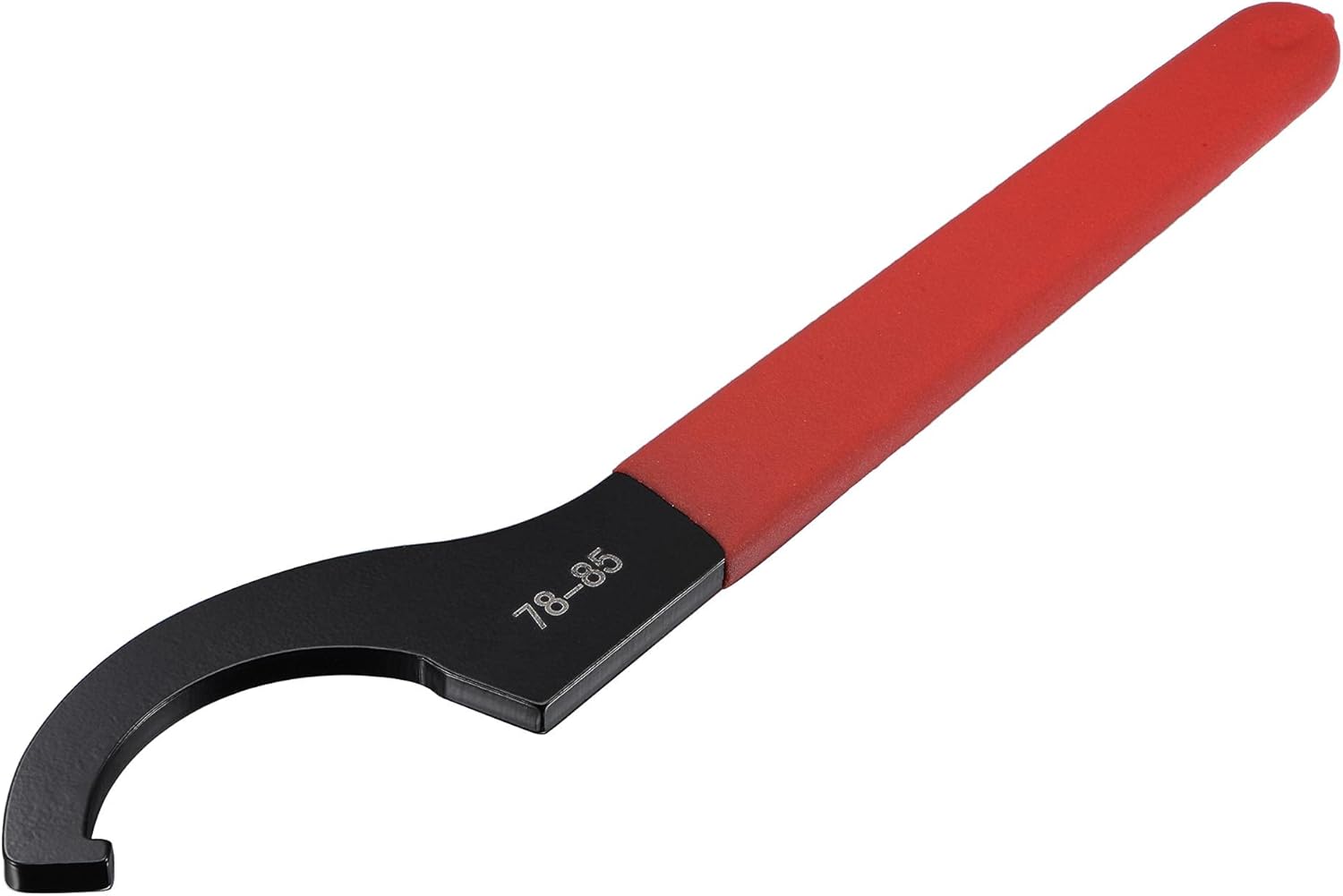uxcell C Hook Spanner Wrench Collet Chuck for 68-72mm Round Nut, with Red Non-slip Handle