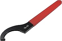 Vista 5 de uxcell Llave inglesa de gancho C portabrocas para tuerca redonda de 1.496-1.654 in, con mango antideslizante rojo