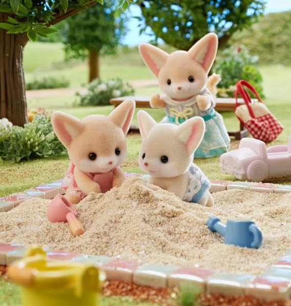 Miniatura 7 de Calico Critters Fennec Fox Twins, juego de 2 figuras de muñeca coleccionables