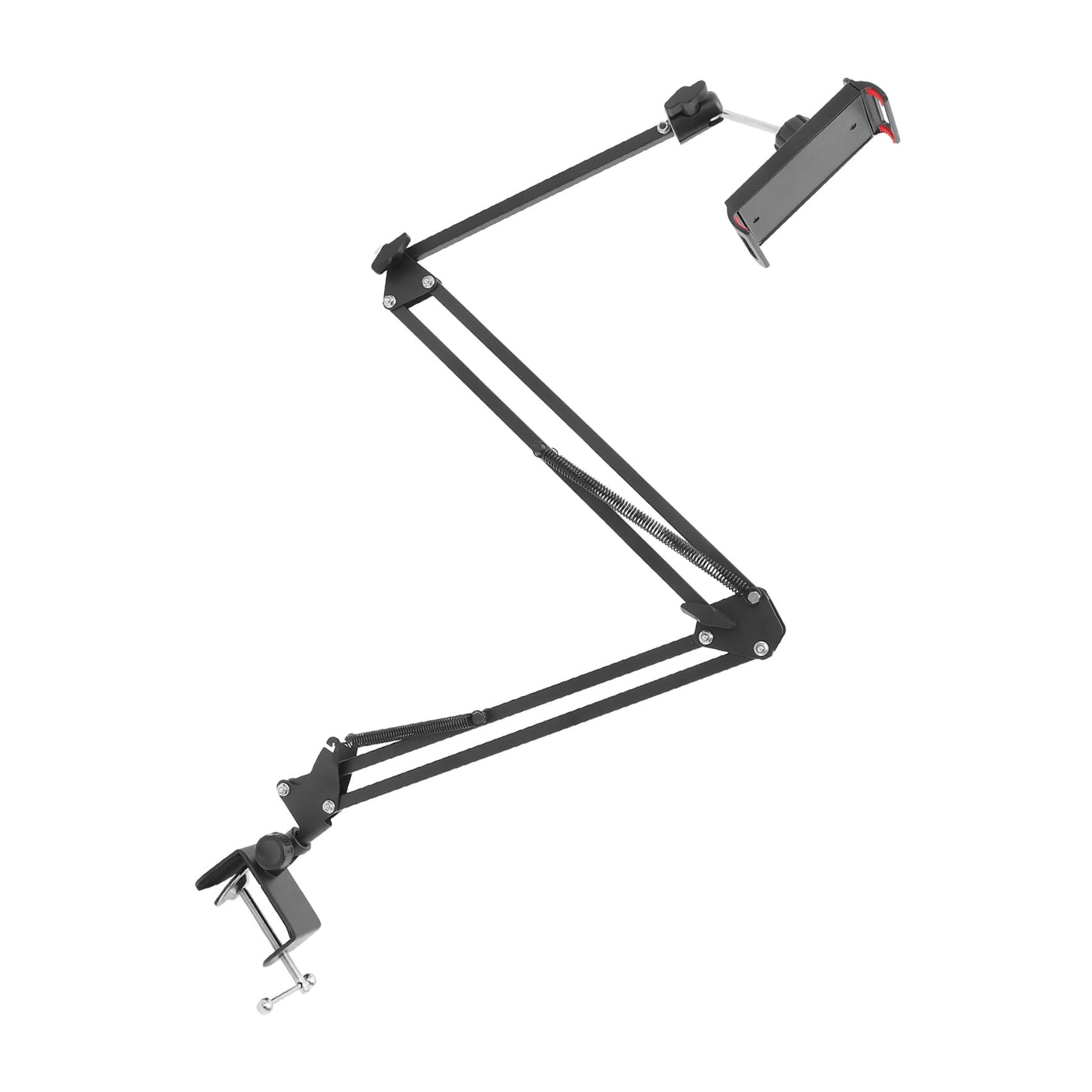 SEWACC 1 Pieza Soporte Móvil de Metal para Teléfonos y Tablets Compatible con Dispositivos de Carga Color Negro