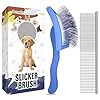 Dog Slicker Brush for Goldendoodles Golden Doodle Brush for Grooming Kit Dog Brush for Goldendoodle Labradoodle Poodles Pet Hair Brush for Medium Long Haired Dogs LargeBlue