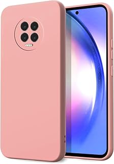 جراب حماية لموبايل انفنيكس نوت 7 من السيليكون السائل مع حماية للكاميرا وبطانة من المايكروفايبر (روز)