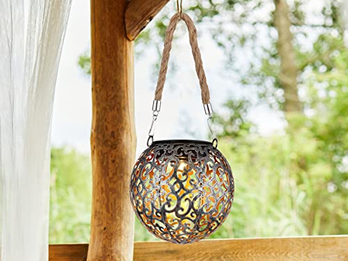 Set di 2 lanterne solari da appendere, sfere