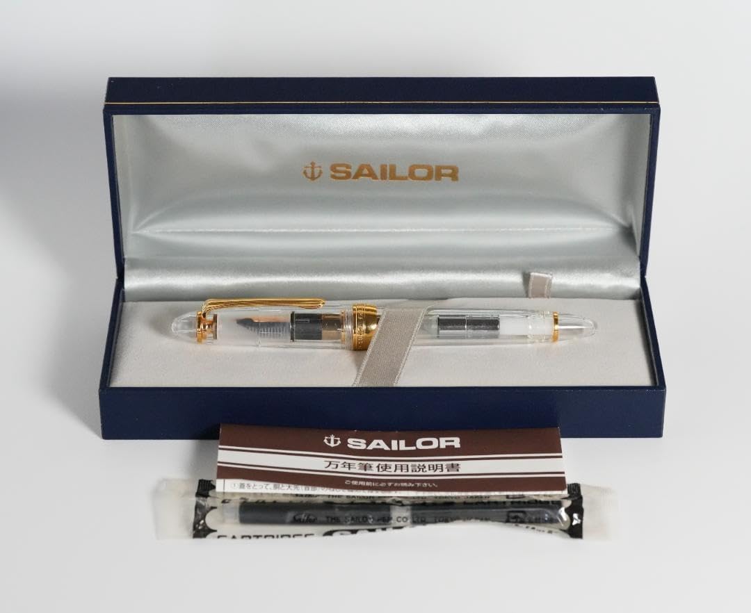 SAILOR セーラー 1911 ゴールドトリム 14K 万年筆 F スケルトン