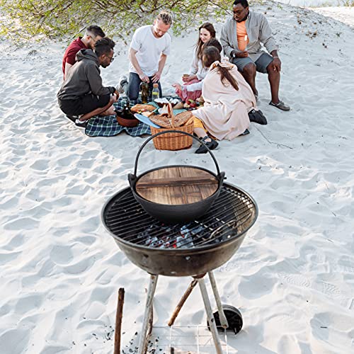 Generic 18 Centímetros Camping Hanging Pote Estilo Japonês Panela Fervente Cozinhar Cozinhar Grelhar