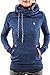 Cutiefox Leisure Side Pockets Front Slim Fit Fleece Hoodie Sport Sweatshirt(Blue,S)