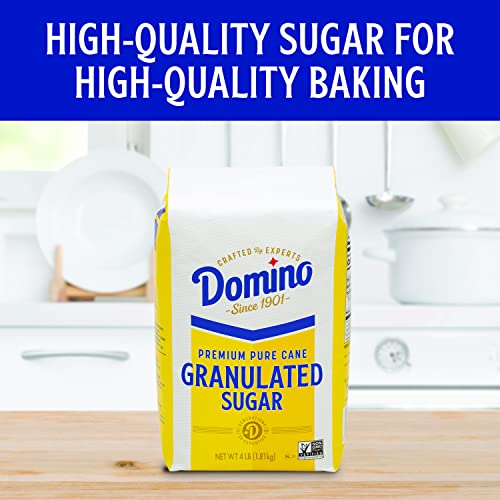 Domino Premium Pure Cane Granulated Sugar, 4 Lb Bag (Pack Of 2) #TOP1