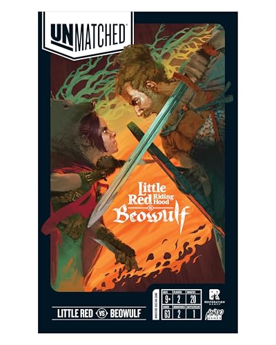 Unmatched Little Red Riding Hood vs Beowulf Miniature Game