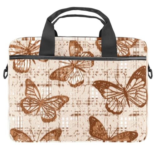 Sac ordinateur portable 13.3 bandoulière housse PC 14.5 vintage tartan multicolore