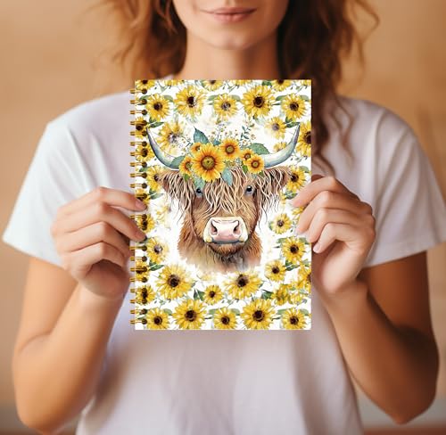 Carnet de notes à spirales Highland Cow pour ne plus perdre vos idées - 4
