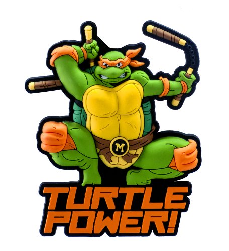 Aimant Doux au Toucher Tortues Ninja Michel-Ange