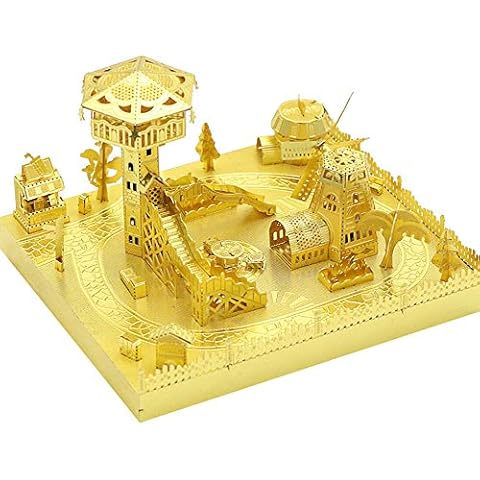 MU Amusement Park Skydeck 3D Metal Model Kits DIY Assemble Puzzle Jigsaw Toy YM-L074-F Cover