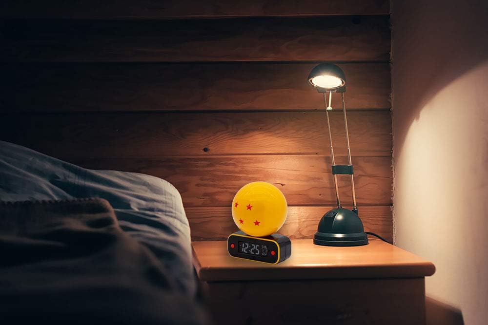 Dragon Ball Z Alarm Clock and Speaker, Yellow, Black, Red, 16