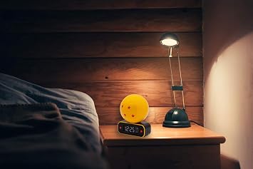 Teknofun Dragon Ball Z Alarm Clock and Speaker, Yellow, Black, Red, 16