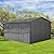 DHPM Sheds Outdoor 8FT x 6FT with Window & Oversized Storage Clearance,Metal Anti-Corrosion Utility Tool House with Lockable Hinged Door & Shutter Vents,Waterproof Garden Steel for Backyard Lawn Patio