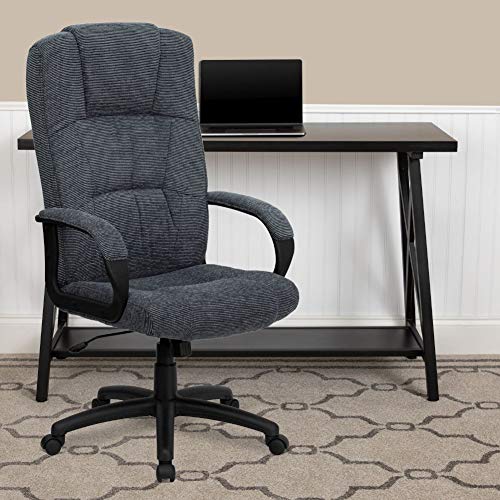 Flash Furniture High Back Gray Fabric Executive Swivel Office Chair With Arms #TOP1