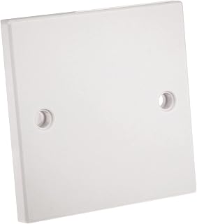 CDL Micro Single Gang Electrical Socket Blanking Plate - White