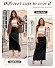 Bsubseach Satin Maxi Skirts for Women Casual Elega... #1
