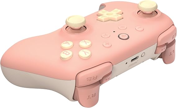 8BitDo Ultimate 2C Wireless Controller for Windows PC and Android, 1000Hz polling rate, Hall effect joystick and Hall trigger, Peach with remappable L4/R4 bumper