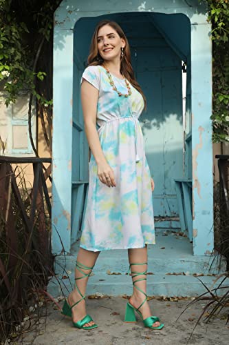 Image of Leriya Fashion Women's Fit and Flare Knee Length Dresses ||Western Dress