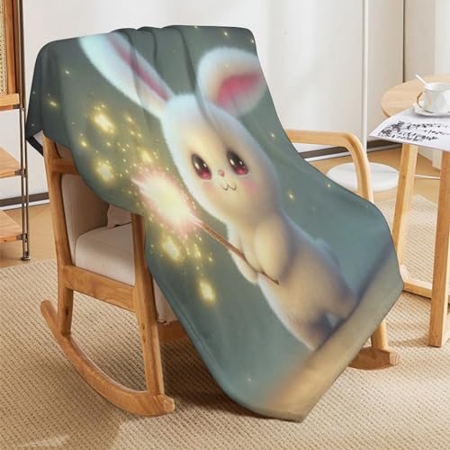 Couverture lapin douce pour canapé remède contre les soirées fraîches - 7