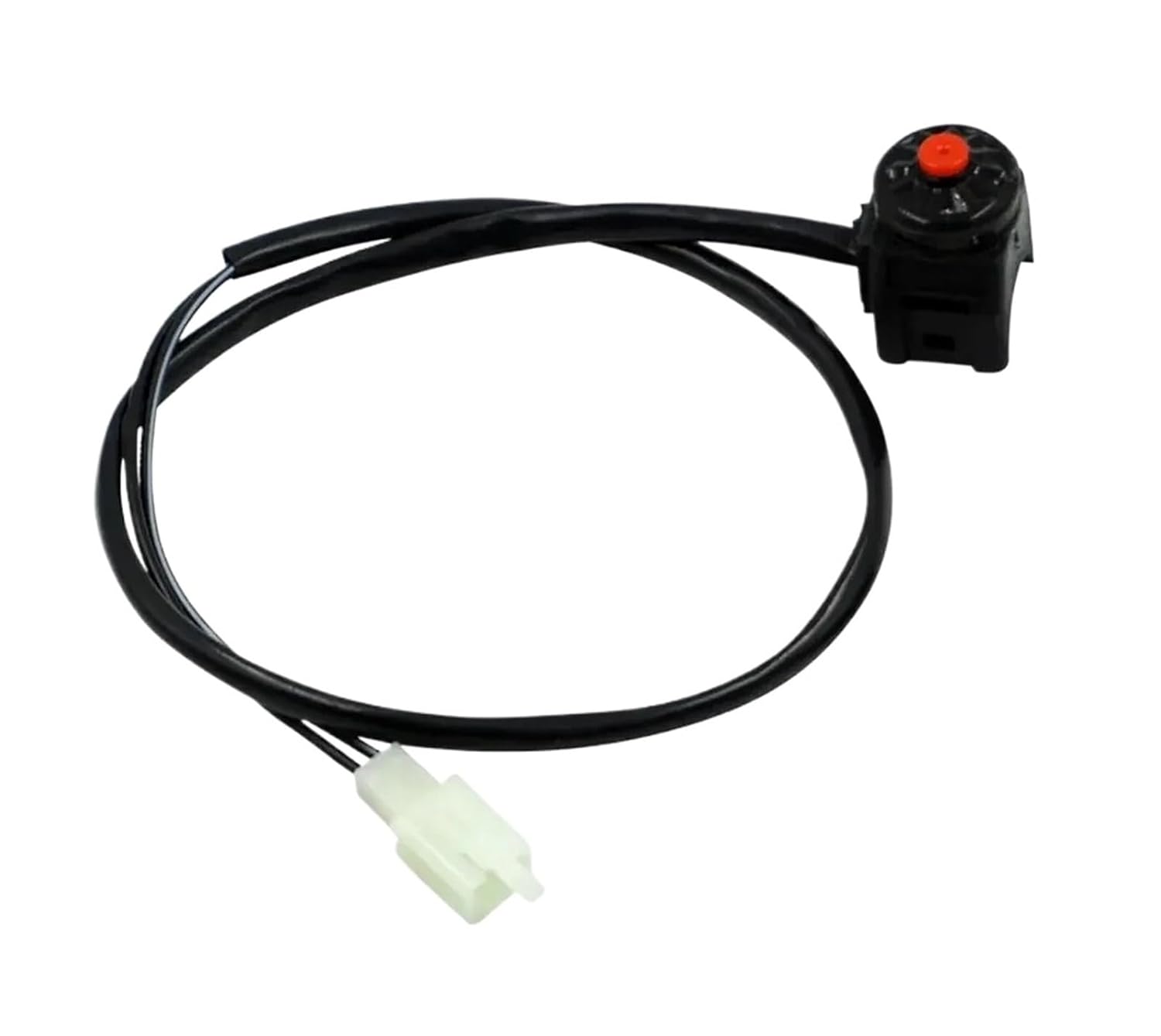 Motorcycle Switch Red Push Button Horn Starter Dirt Bike Sport for 22mm (7/8") Bars Off Road Motorcycle(A)