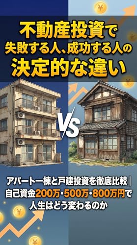 不動産投資で失敗する人、成功する人の決定的な違い: アパート一棟と戸建投資を徹底比較｜自己資金200万・500万・800万円で人生はどう変わるのか (リアル不動産選書)