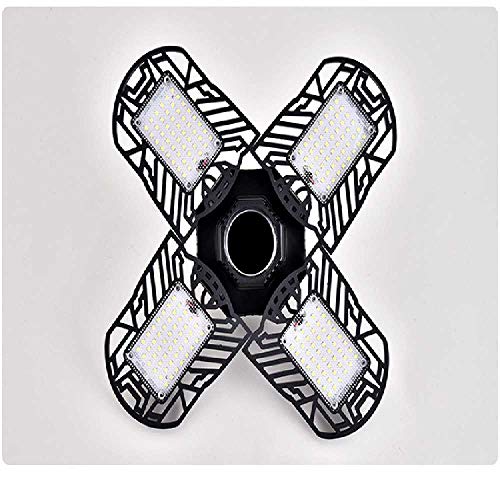 Preisvergleich Produktbild LED-Verformungsleuchten Garagenleuchten Hochregallichter Transformatoren Vierblättrige Faltleuchten, Verformbare Faltleuchten 32 * 14CM / 100 W + 6000 K.