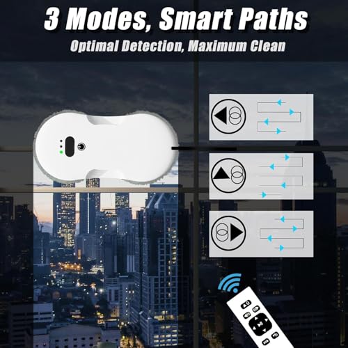 OSTICO Window Cleaning Robot - Ultra Slim Window Cleaner Robot Equipped with Dual Water Sprays & Smart Edge Detection - Clean Vacuum for Interior/Exterior Floor to Ceiling Windows by OSTICO - Image 5