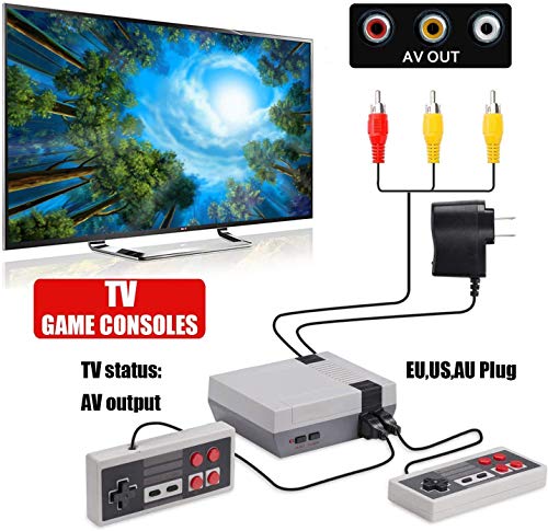 Retro game console, AV and HDMI HD Output - NES Console with Built-in 620 NES Classic Edition Retro Games and 2 Controller.Supporting & TV Connection,-Four buttons