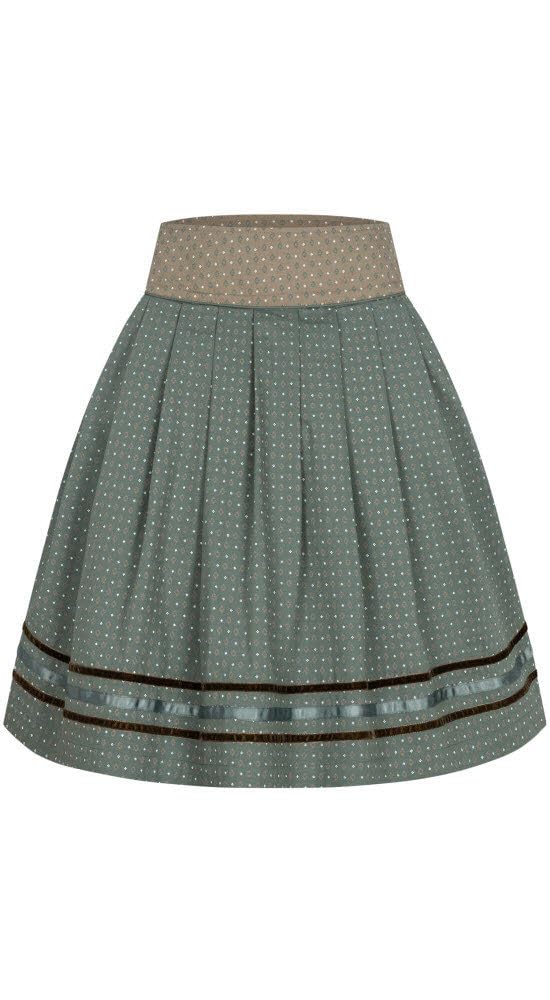 Nübler Rock Damen - Trachtenrock, Moderne bayrische Tracht, Rock Giulia Salbei