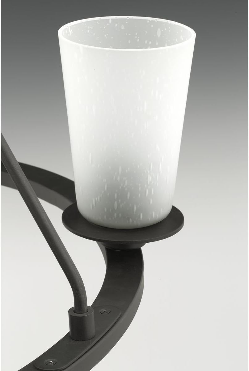 Progress Lighting Debut Collection 6-Light Farmhouse Chandelier Light Graphite