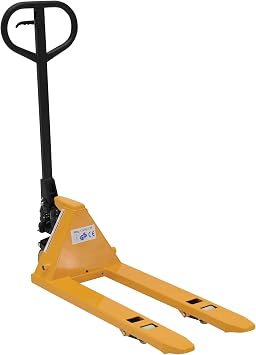 Vestil PM1-1532-MINI Steel Mini Hand Pallet Truck 45 in. x 15 in. x 45 in. 1100 Lb. Capacity Yellow