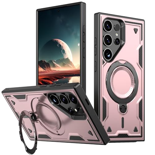 Coque Samsung Galaxy S25 Ultra anti-chute avec anneau rotatif 360°