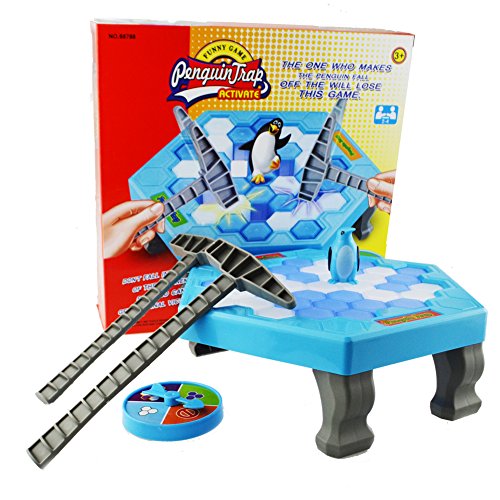 Penguin Trap Ice breaker Kids Puzzle Table Knock Game Save Penguin on Ice Block Family Funny Game Penguin Trap Activate Game -BY SH AOBO
