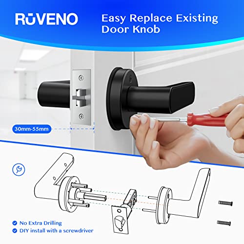 Ruveno Smart Locks Front Door, Fingerprint/Keyless Door Lock, Keypad Door Lock, Smart Door Handle, Wifi Door Lock, Electronic Digital Door Lock, Bedroom Biometric Door Lock Ruveno Smart Locks Front Door, Fingerprint/Keyless Door Lock, Keypad Door Lock, Smart Door Handle, Wifi Door Lock, Electronic Digital Door Lock, Bedroom Biometric Door Lock