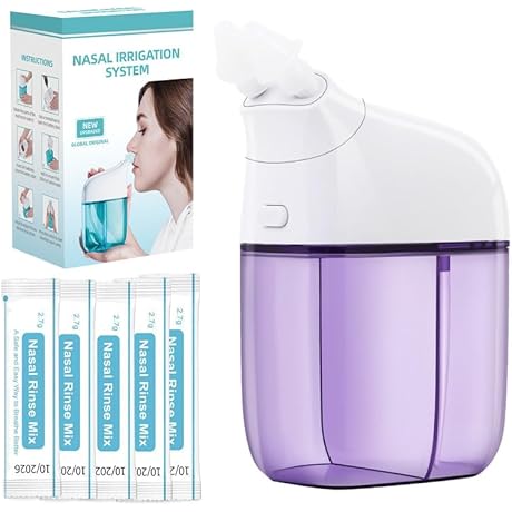 Nasal Irrigation System with 30 Saline Relief Packets - SineOff Sinus Relief