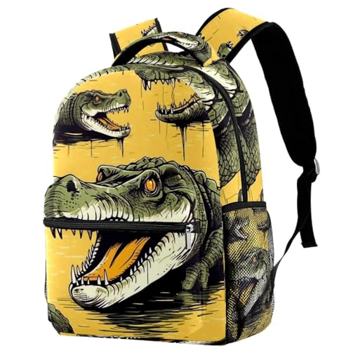 Sac à dos crocodile solide contre le désordre scolaire avec filet