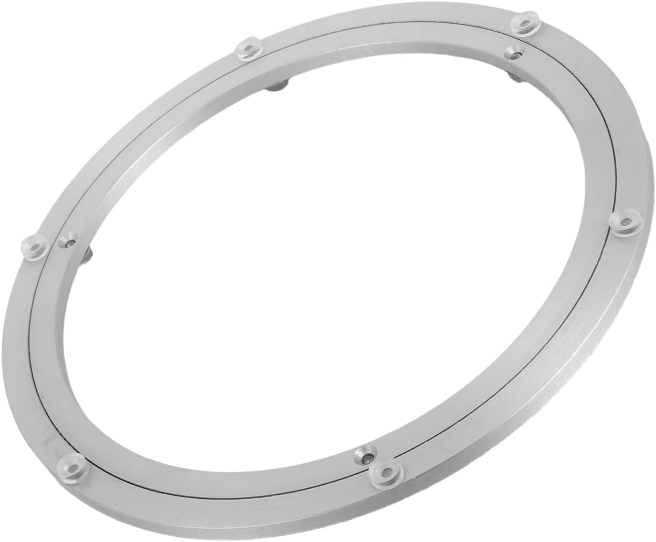 STOBAZA Aluminum Alloy Rotating Turntable Bearing 12 Inch X 8.5mm Heavy Duty Silent Swivel Plate for Kitchen Dining Table Lazy Susan Serving Tray Base