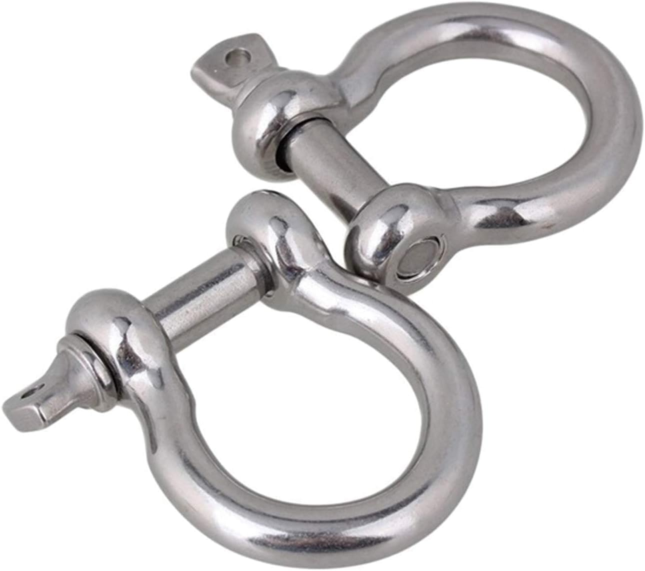 SHENGHUISS Anchor Shackle Stainless Steel 316 Forged Bow Shackle Screw Pin Marine Hardware Rigging