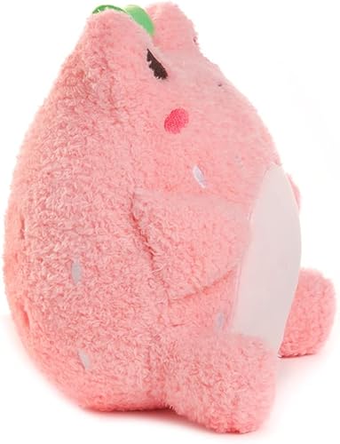 Miniatura 8 de PlushGoals - Strawberry Wawa  Cuddle Barn súper suave y linda rana Kawaii vestida como juguete de peluche coleccionable de frutas 9 pulgadas