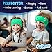 CozyPhones Over The Ear Headband Headphones - Kids Headphones Volume Limited with Thin Speakers & Super Soft Fleece Headband - Green Frog