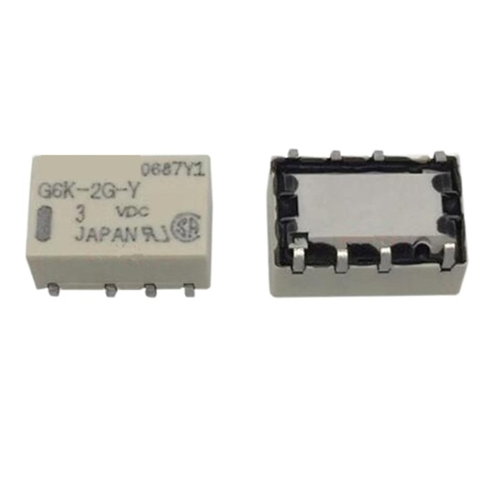 Relais G6K-2G-Y G6K2GY-3VDC de haute précision avec structure étanche à 8 broches