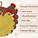 Handmade Crochet Chicken Trivets Set of 2, Chicken-Gifts, Valentine Gifts, Pot Holders, Heat Resistant Farmhouse Kitchen Home Decor, Cooking, Baking, Cute Desk Accessories, Tabletop Protection (2pcs)