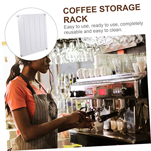 Support mural acrylique capsules café : rangement optimisé transparent - 7